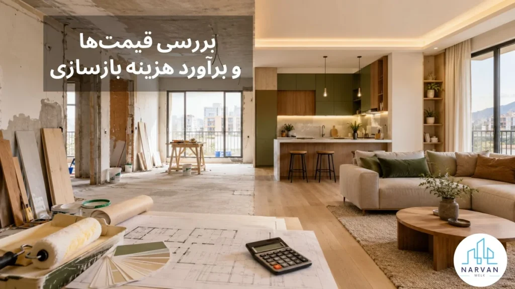 هزینه بازسازی خانه در سال ۱۴۰۵ و مقایسه فضای قبل و بعد از بازسازی